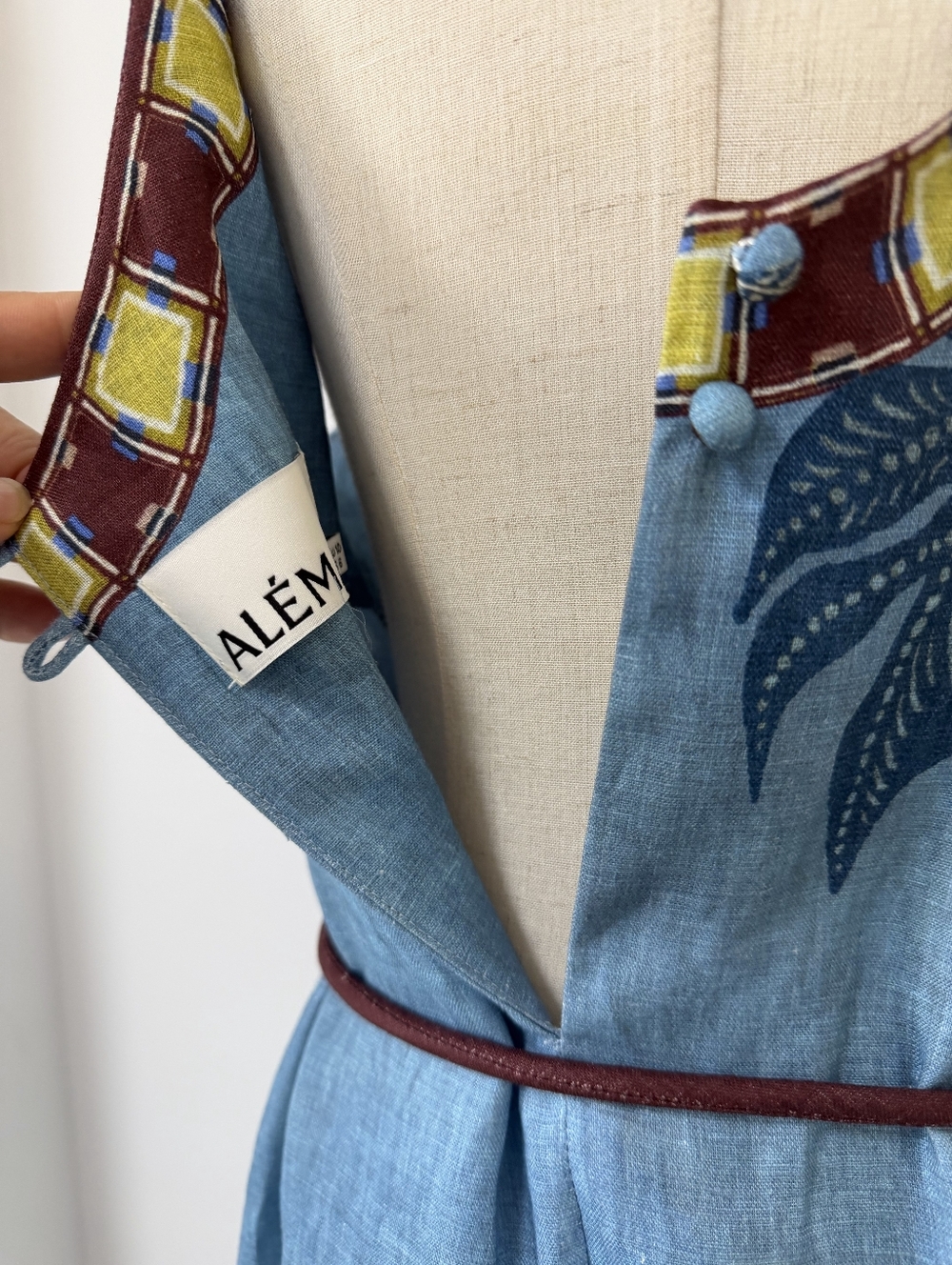 ALEMAIS Georgie printed linen midi dress - Picture 13 of 13